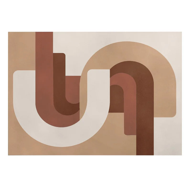 Tapis Géométrique Luxe et Velouté Scandinave – Référence : 374582