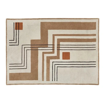 Tapis Géométrique Modern et Lavable – Référence : 482937