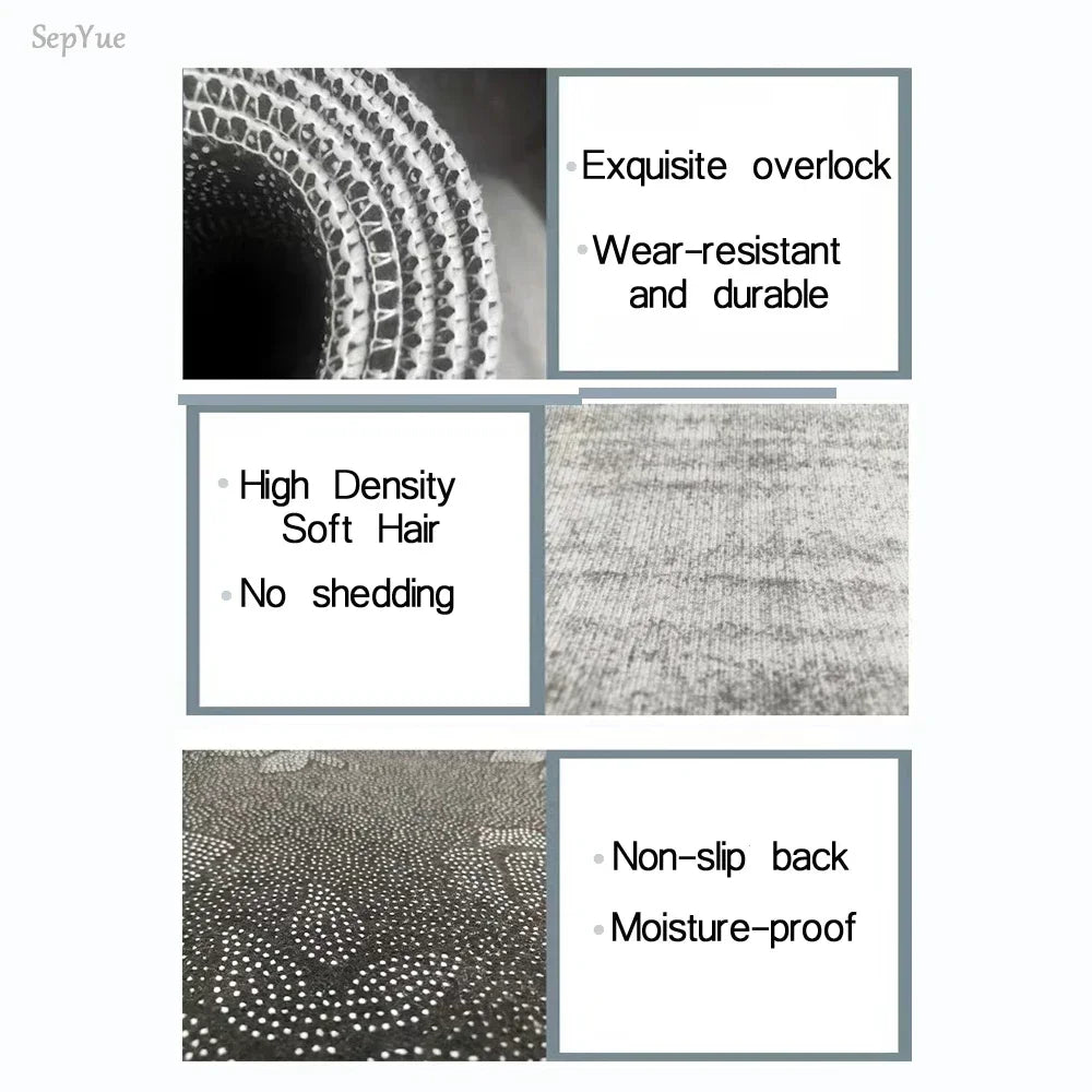 Tapis Géométrique Moderne et Abstrait pour Salon – Référence : 482316