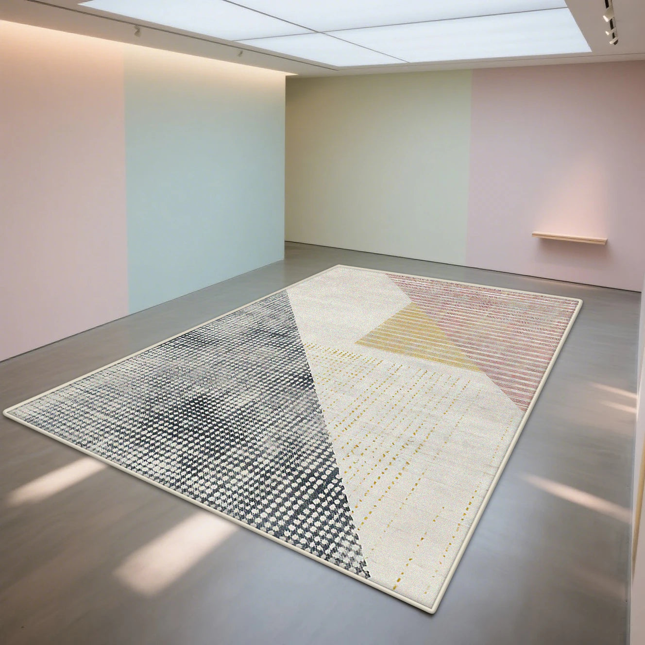 Tapis Géométrique Moderne et Antidérapant – Référence : 532847