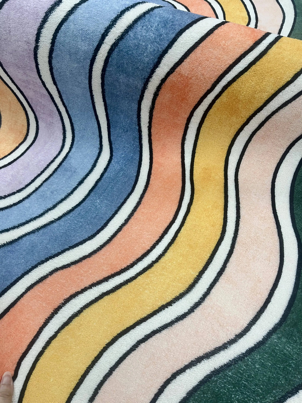 Tapis Géométrique Coloré et Douillet – Référence : 478256