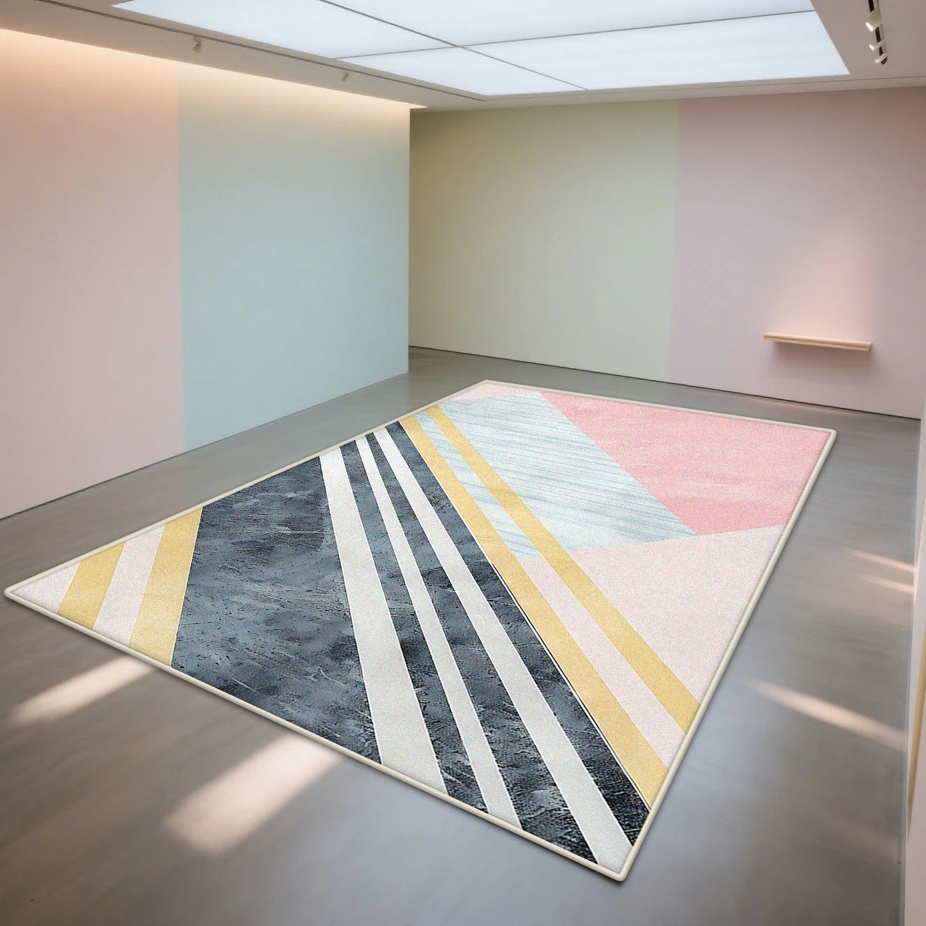 Tapis Géométrique Moderne et Antidérapant – Référence : 532847