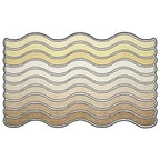 Tapis Géométrique Arc-en-Ciel Doux et Antidérapant – Référence : 482356