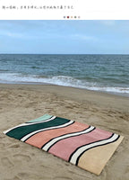 Tapis Géométrique Arc-en-Ciel Doux et Non-Glissant – Référence : 582341