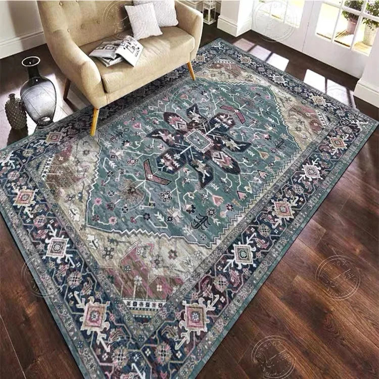Tapis Bohème / Oriental Velours Cristal Antidérapant – Référence : 483216