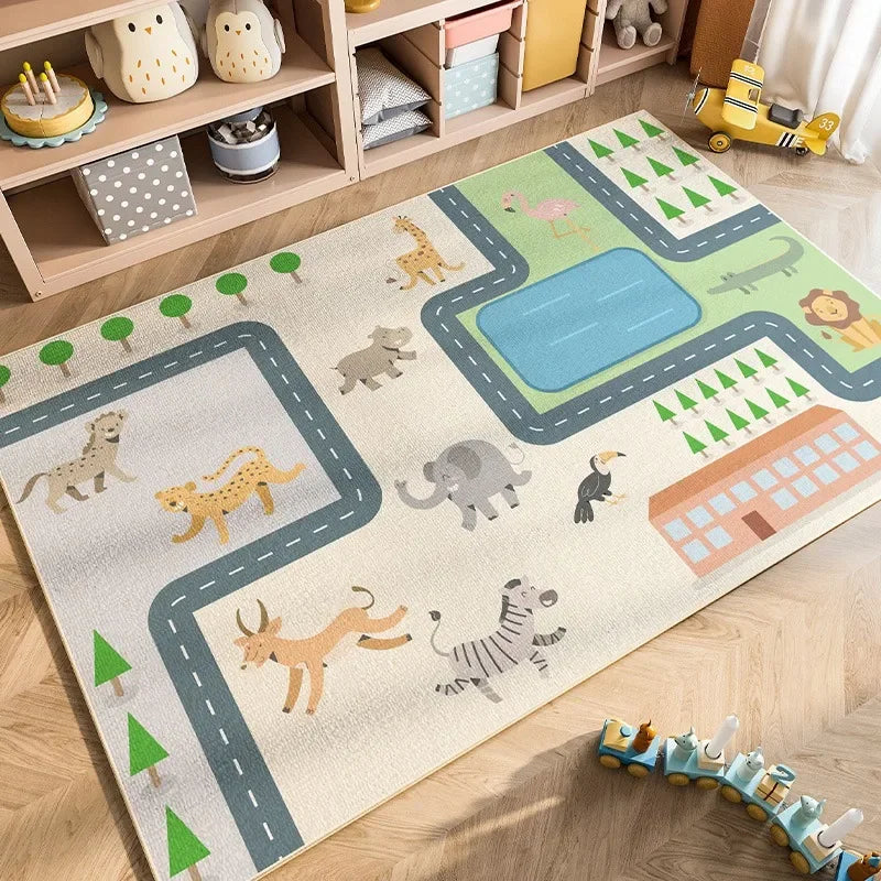 Tapis pour Enfant à Motifs Cartoon et Moderne – Référence : 385201