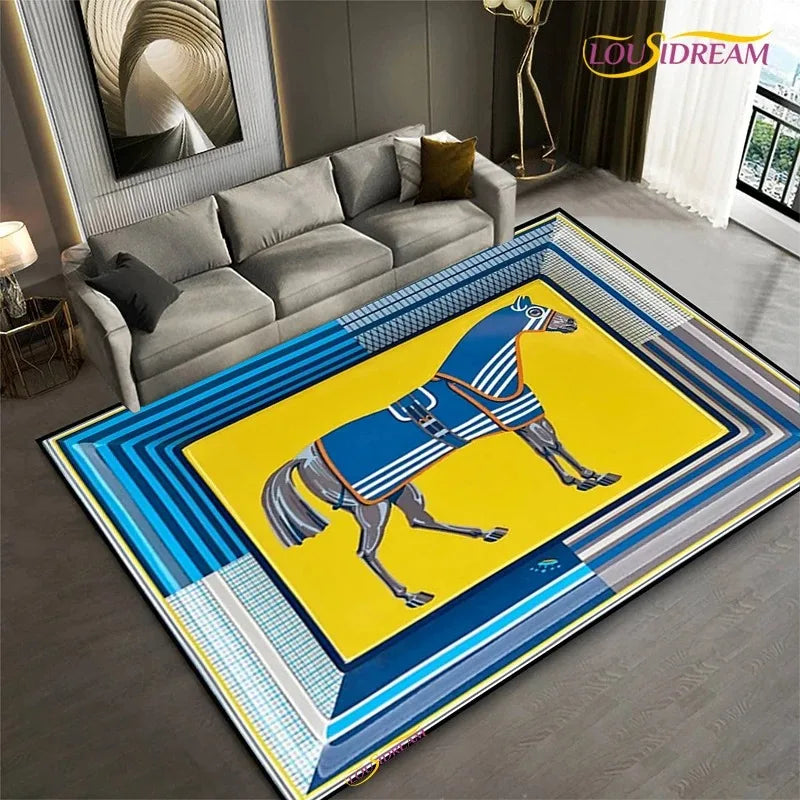 Tapis Horse / Hermes Moderne Design – Référence: 104693