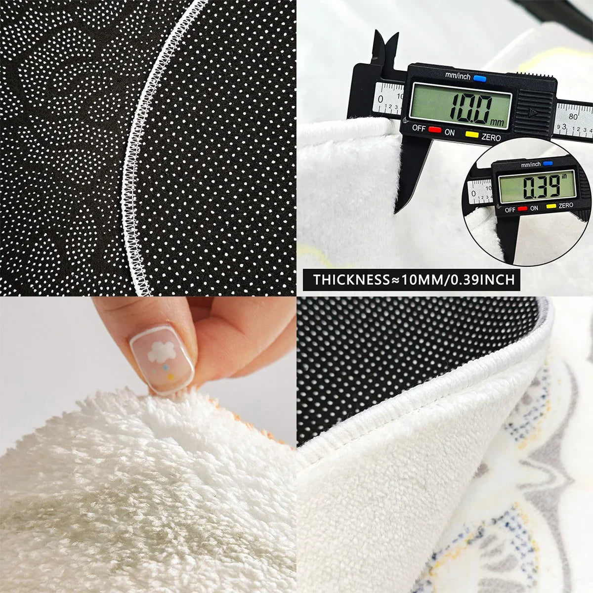 Tapis Géométrique Luxueux et doux pour salon – Référence : 734582