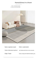 Tapis Géométrique Velours Cristal Anti-Dérapant – Référence : 482316