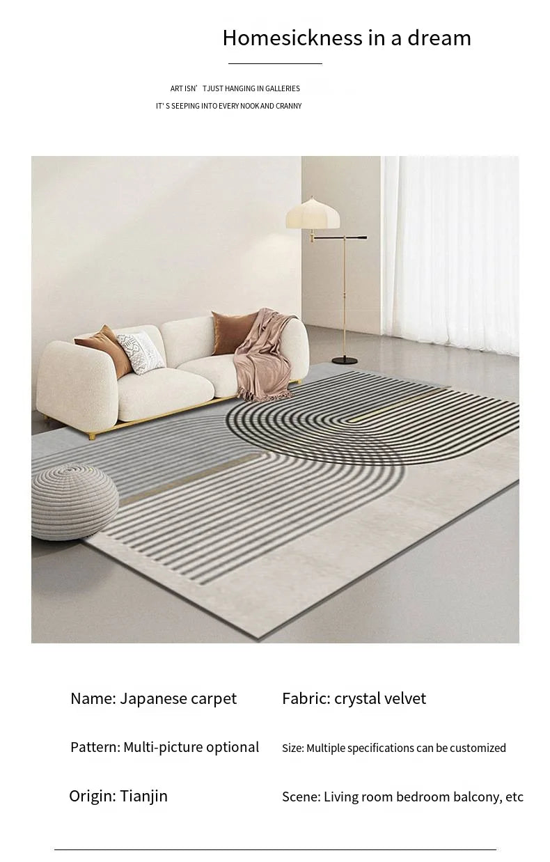 Tapis Géométrique Velouté et Antidérapant – Référence : 562874