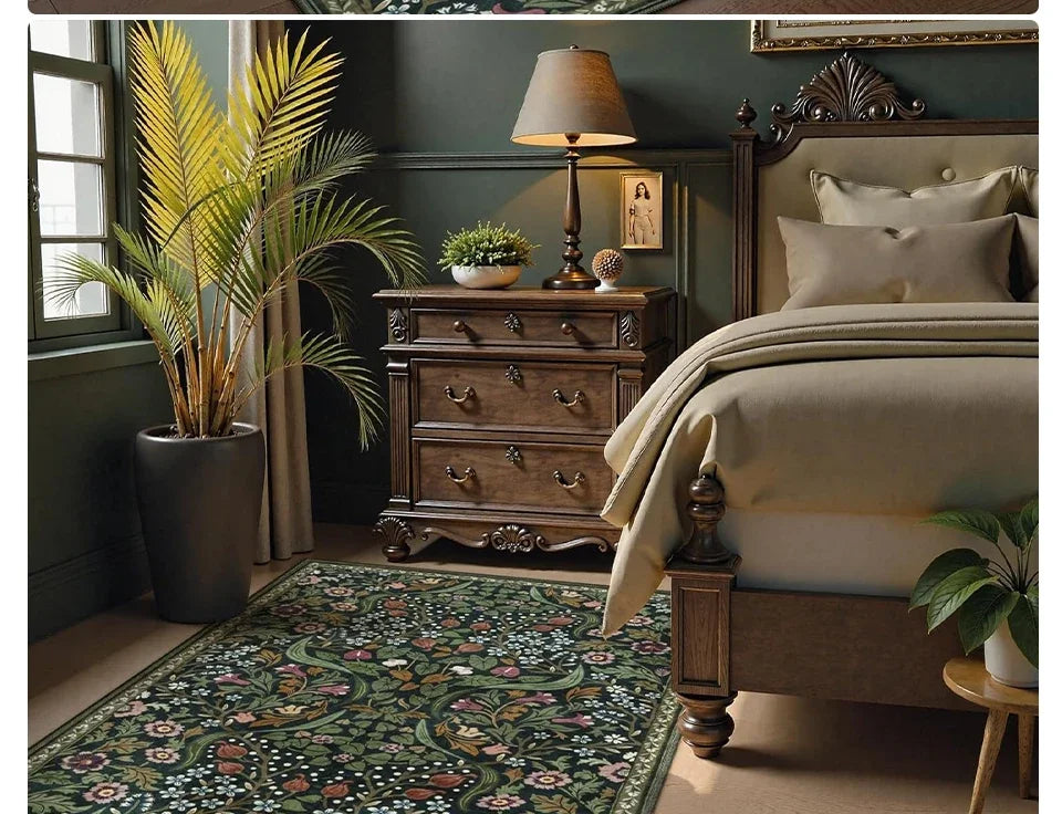 Tapis Floral Bohemian et Coloré pour Salon – Référence : 763521