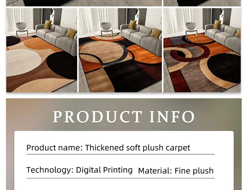 Tapis Géométrique Luxueux et doux pour salon – Référence : 123456