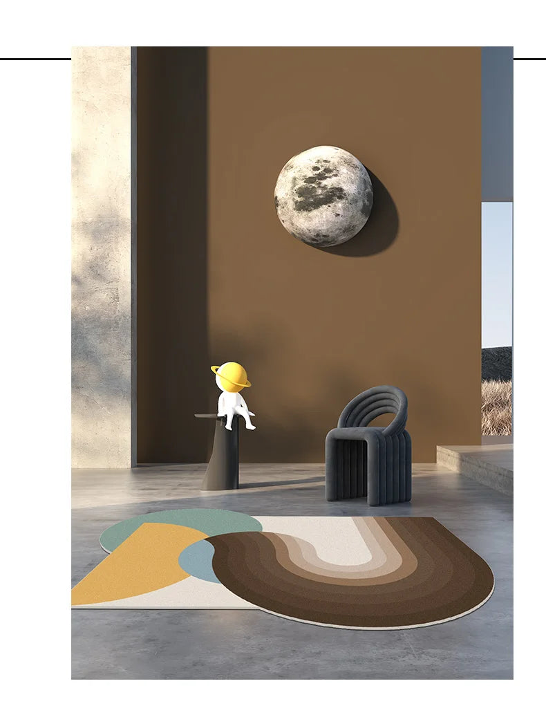 Tapis Géométrique Doux et Strié pour Intérieur – Référence : 587321