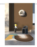 Tapis Géométrique Velours Épais et Luxueux – Référence : 482736