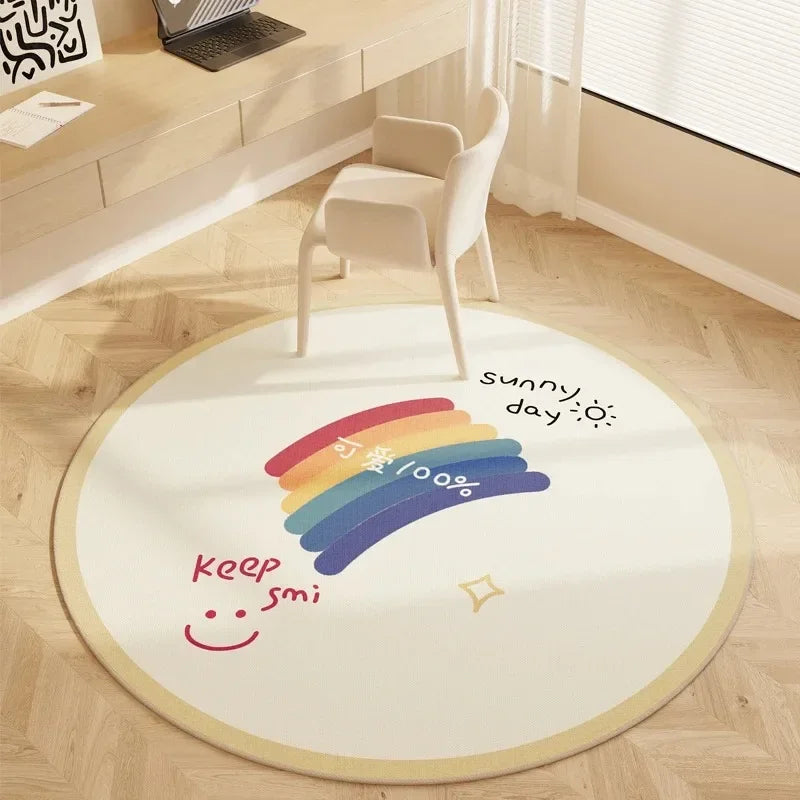 Tapis Rond Enfant Ludique Coloré – Référence : 304567