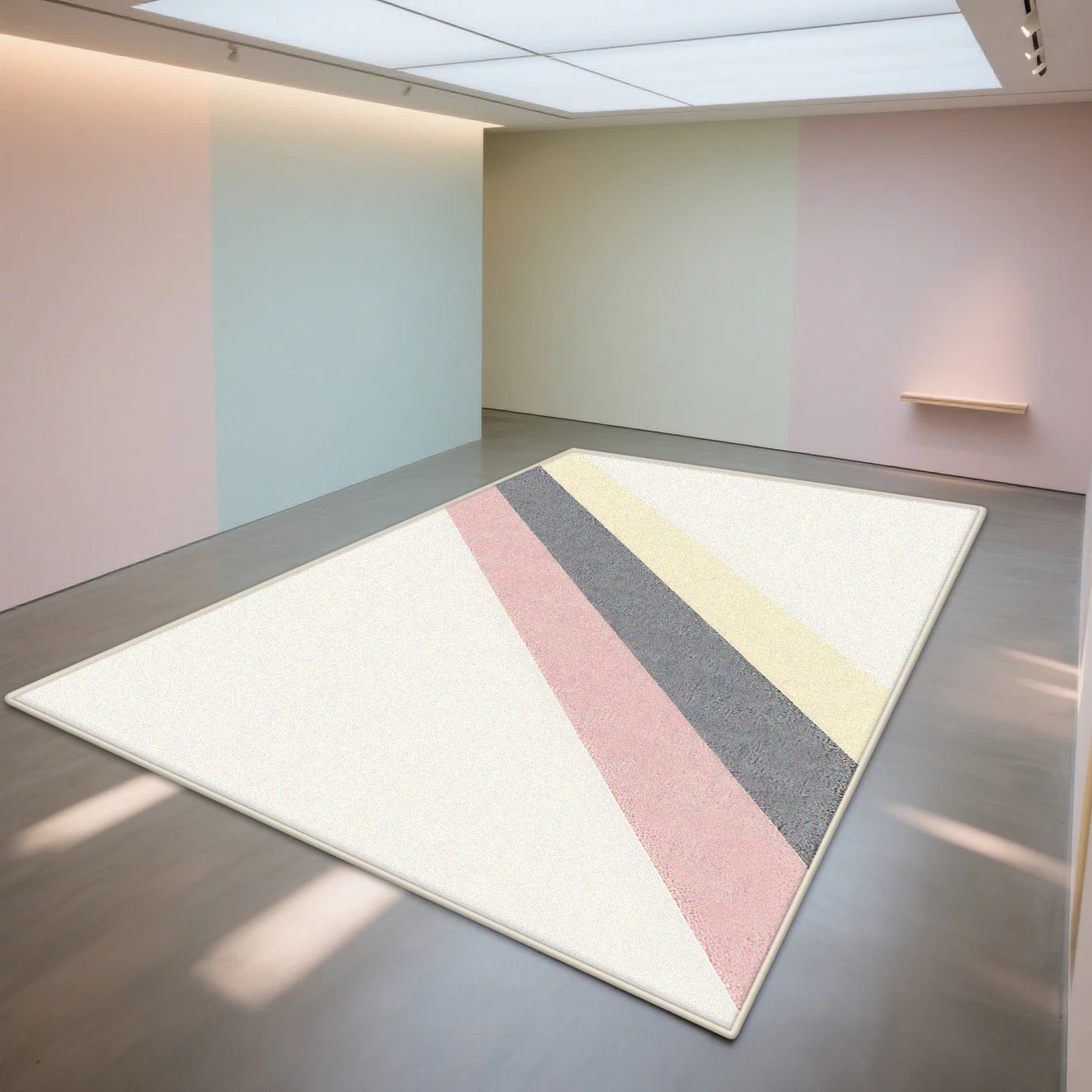 Tapis Géométrique Moderne Antidérapant et Lavable – Référence : 345672