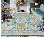Tapis Floral Doux et Lavable en Machine – Référence : 738495