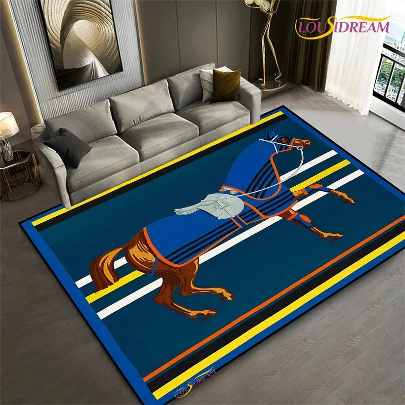 Tapis Cheval / Hermes Moderne Design – Référence: 587231
