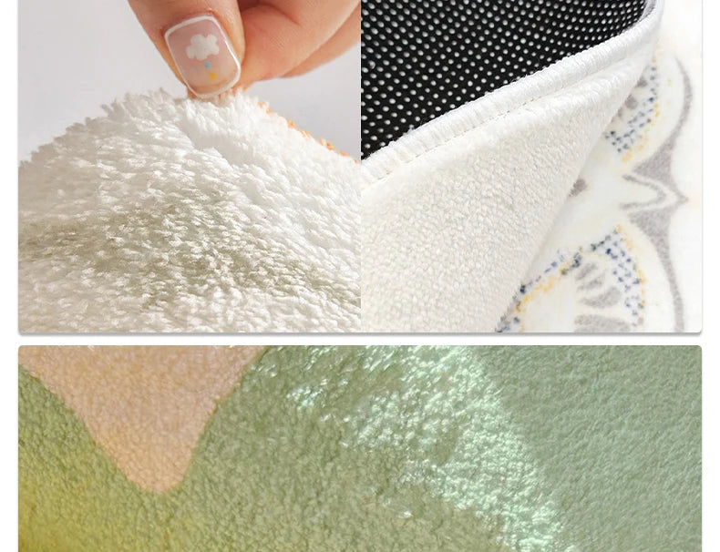 Tapis Géométrique Doux et Antidérapant – Référence : 457921