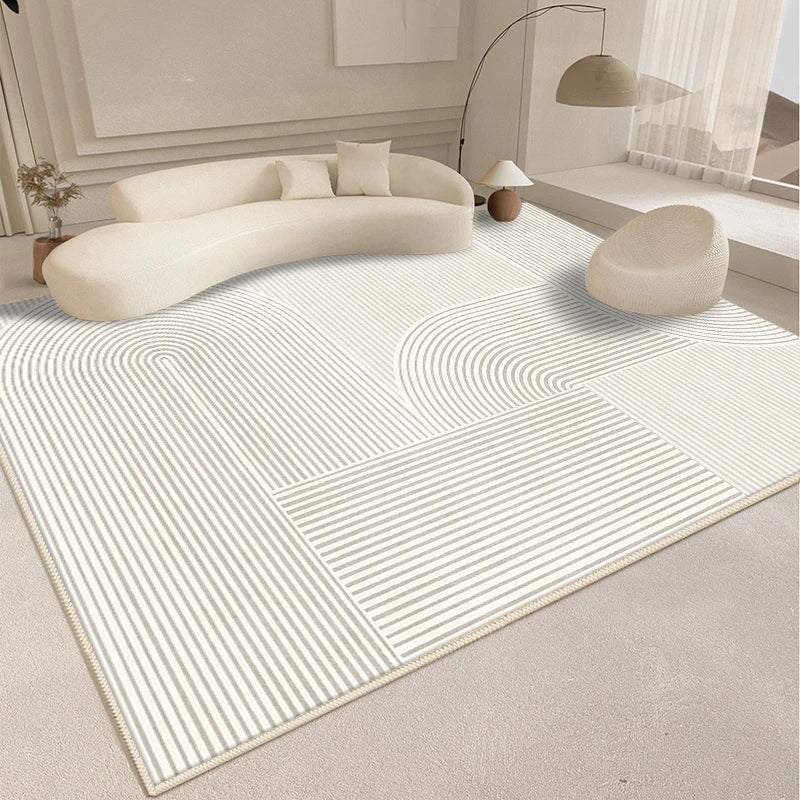 Tapis Géométrique Moderne et Abstrait pour Salon – Référence : 482316